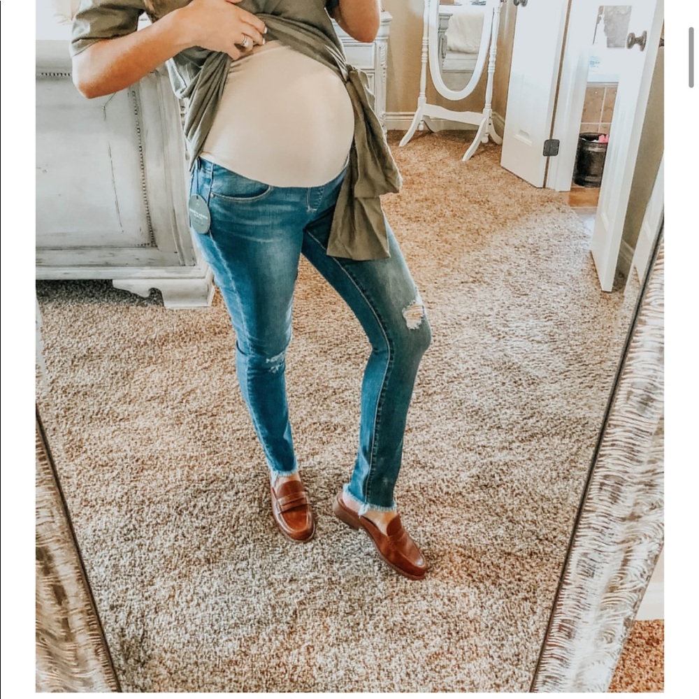 Paige Verdugo Ultra Skinny Distressed Maternity 26